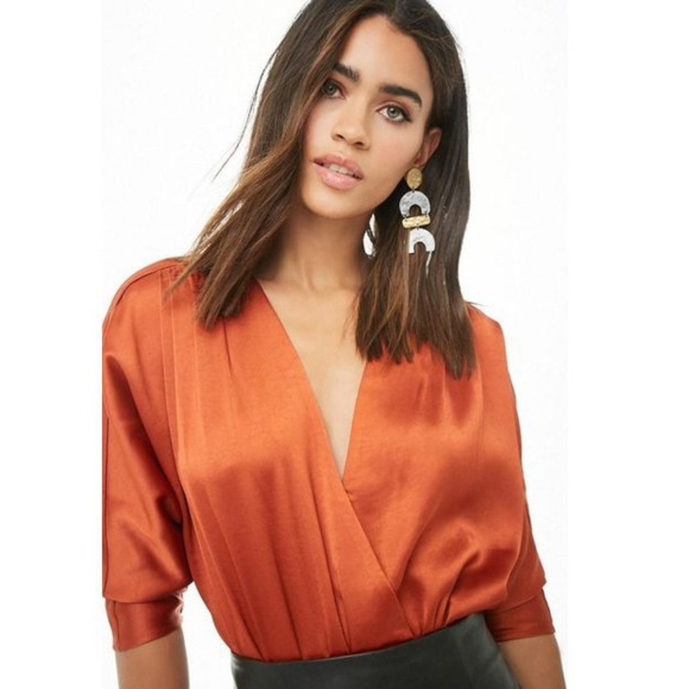 Forever 21 Satin Bodysuit